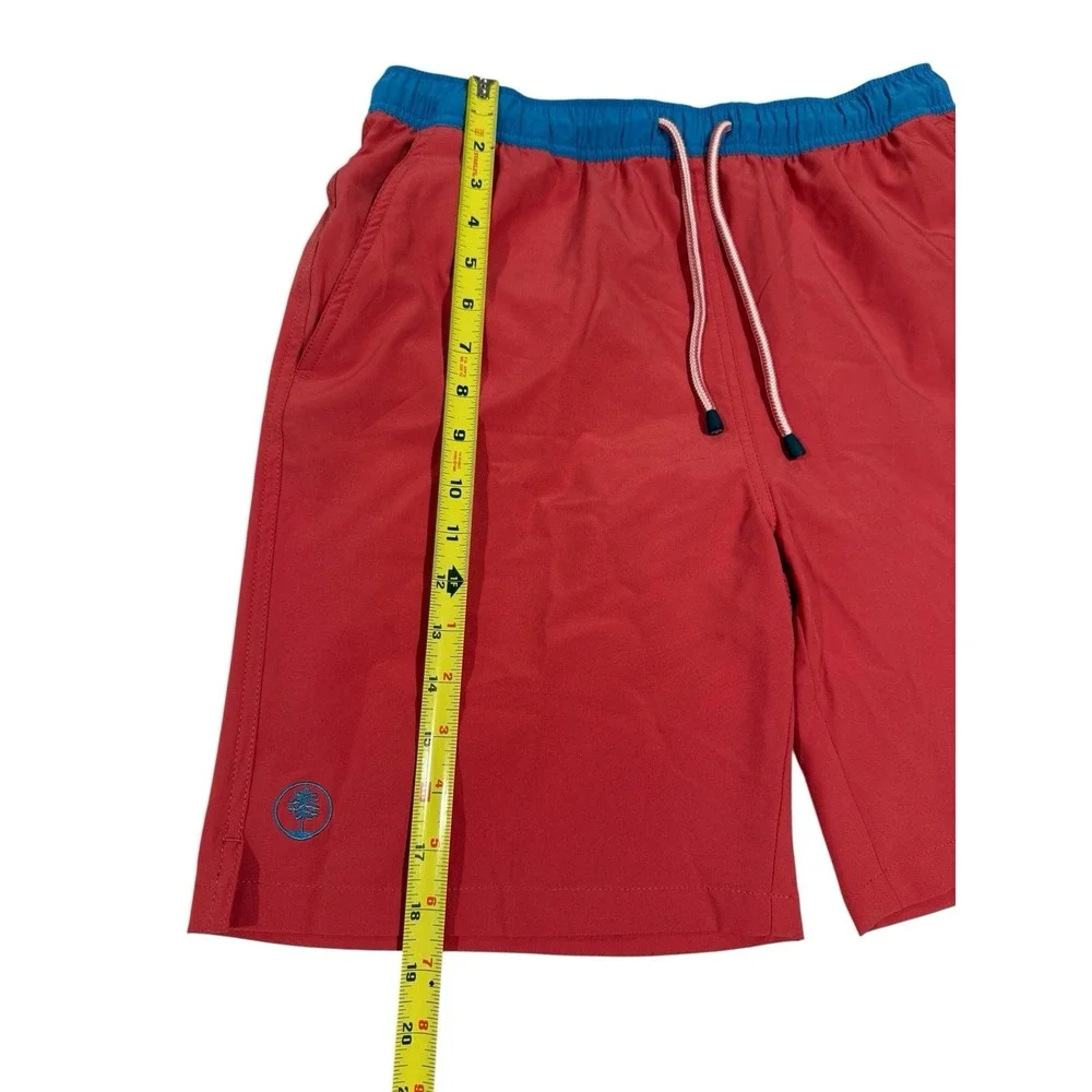 Peter Millar Swim Shorts Trunks Orange Salmon Seaside Lined Swimwear Men's Sz M